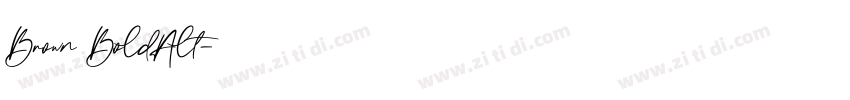 Brown BoldAlt字体转换